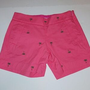J. CREW 5” chino short in embroidered palm tree print / NWOT